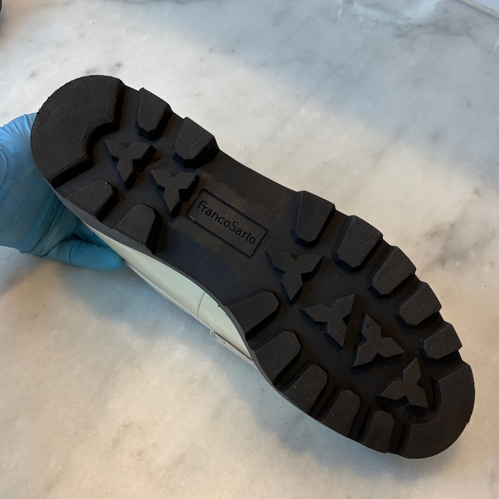 Franco Sarto Patent Leather Chuncky Loafers - Picture 9 of 14